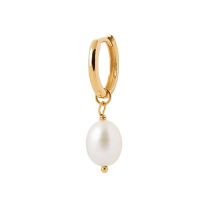 Eeva - Boucles d'oreilles en Plaqué Or et Perle de Culture - Yasmeen Jewelry