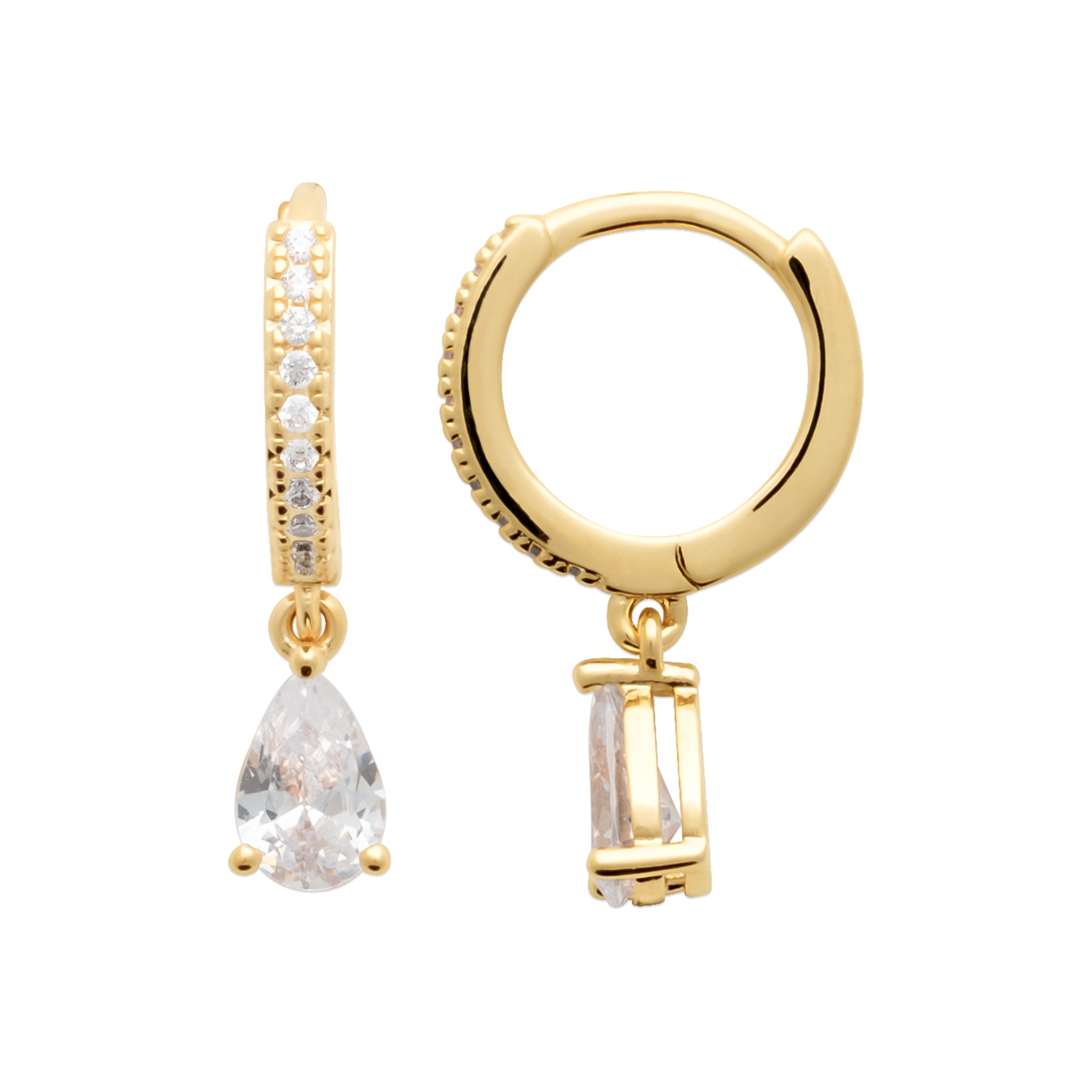 Ezra - Boucles d'oreilles en Plaqué Or - Yasmeen Jewelry