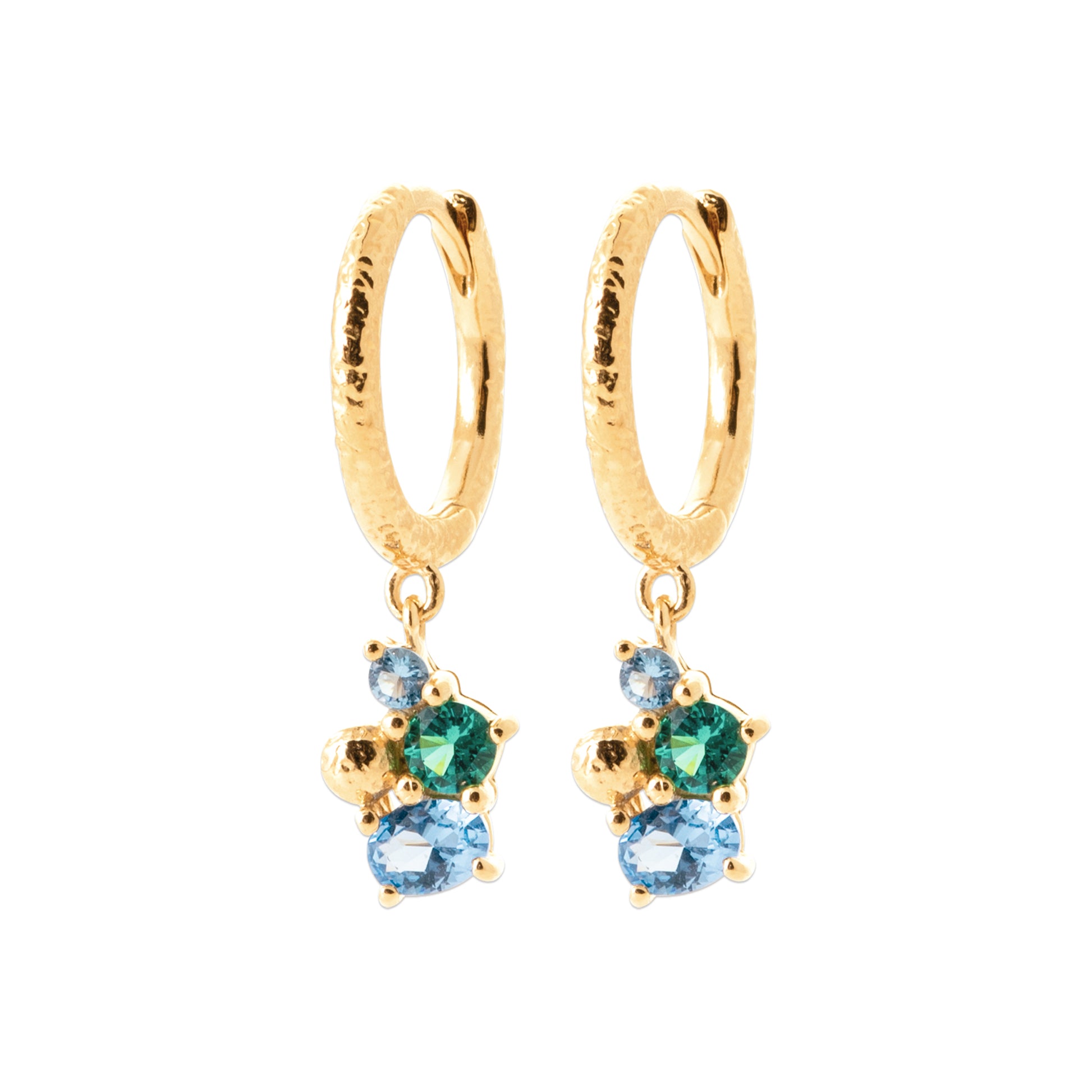 Gemma - Boucles d'oreilles en Plaqué Or - Yasmeen Jewelry
