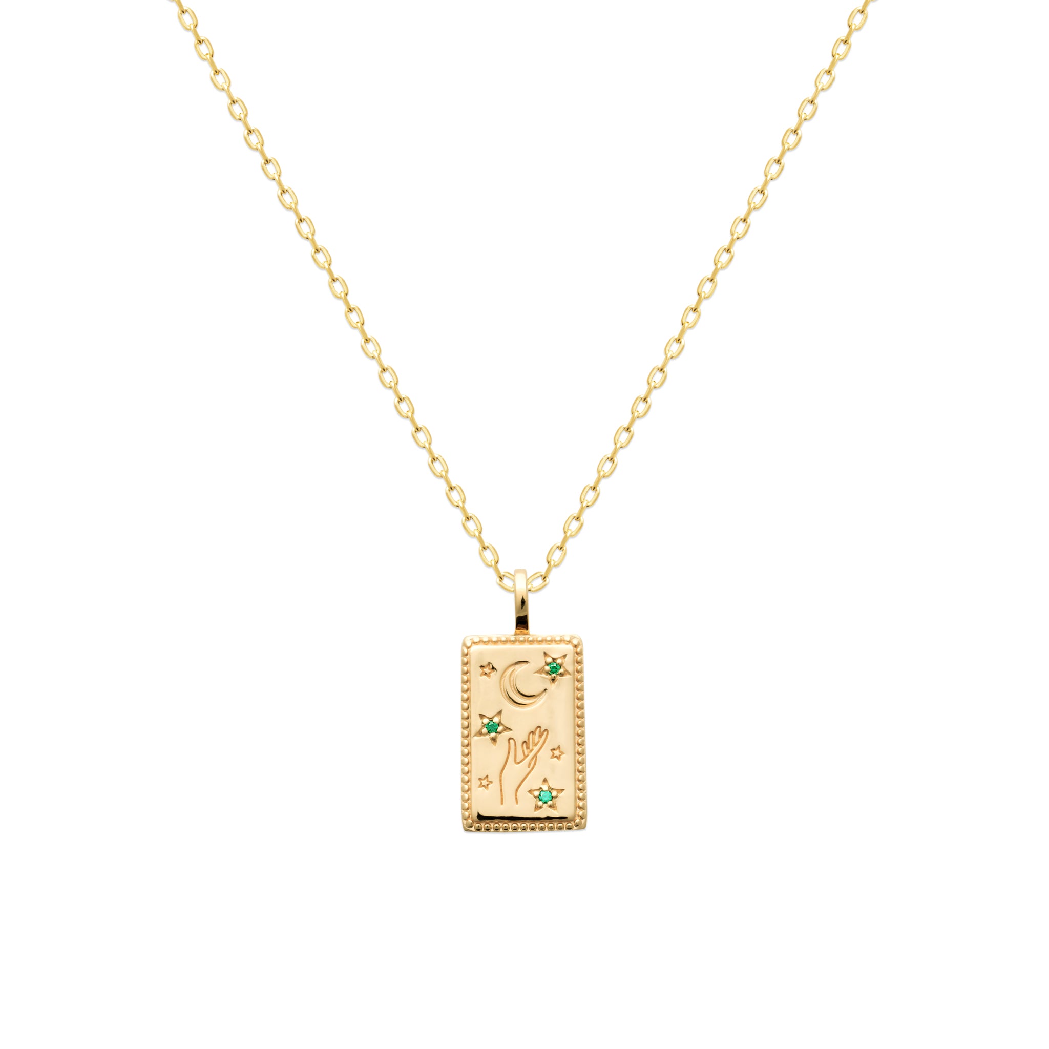 Séléné - Pendentif en Plaqué Or - Yasmeen Jewelry