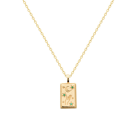 Séléné - Pendentif en Plaqué Or - Yasmeen Jewelry