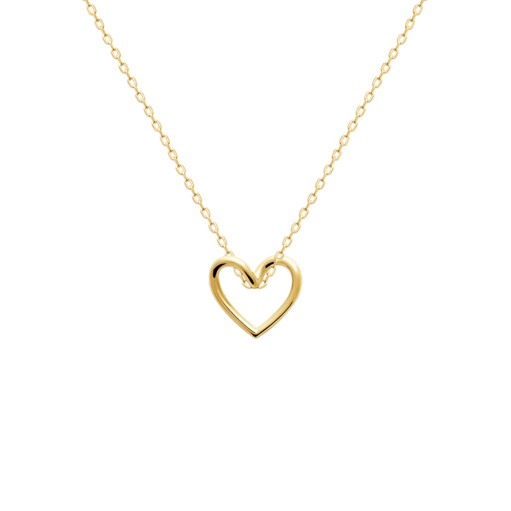 Le Cœur - Pendentif en Plaqué Or - Yasmeen Jewelry