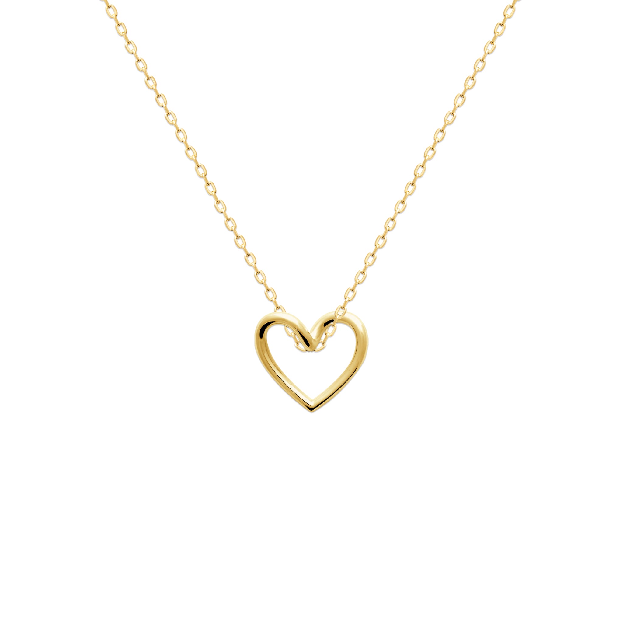 Le Cœur - Pendentif en Plaqué Or - Yasmeen Jewelry