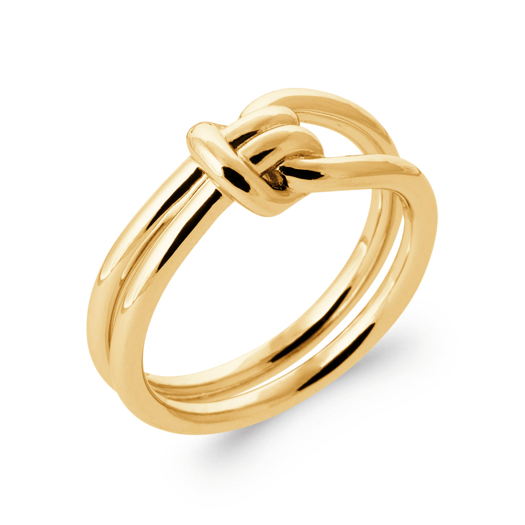 Eden - Bague noeud en Plaqué Or - Yasmeen Jewelry