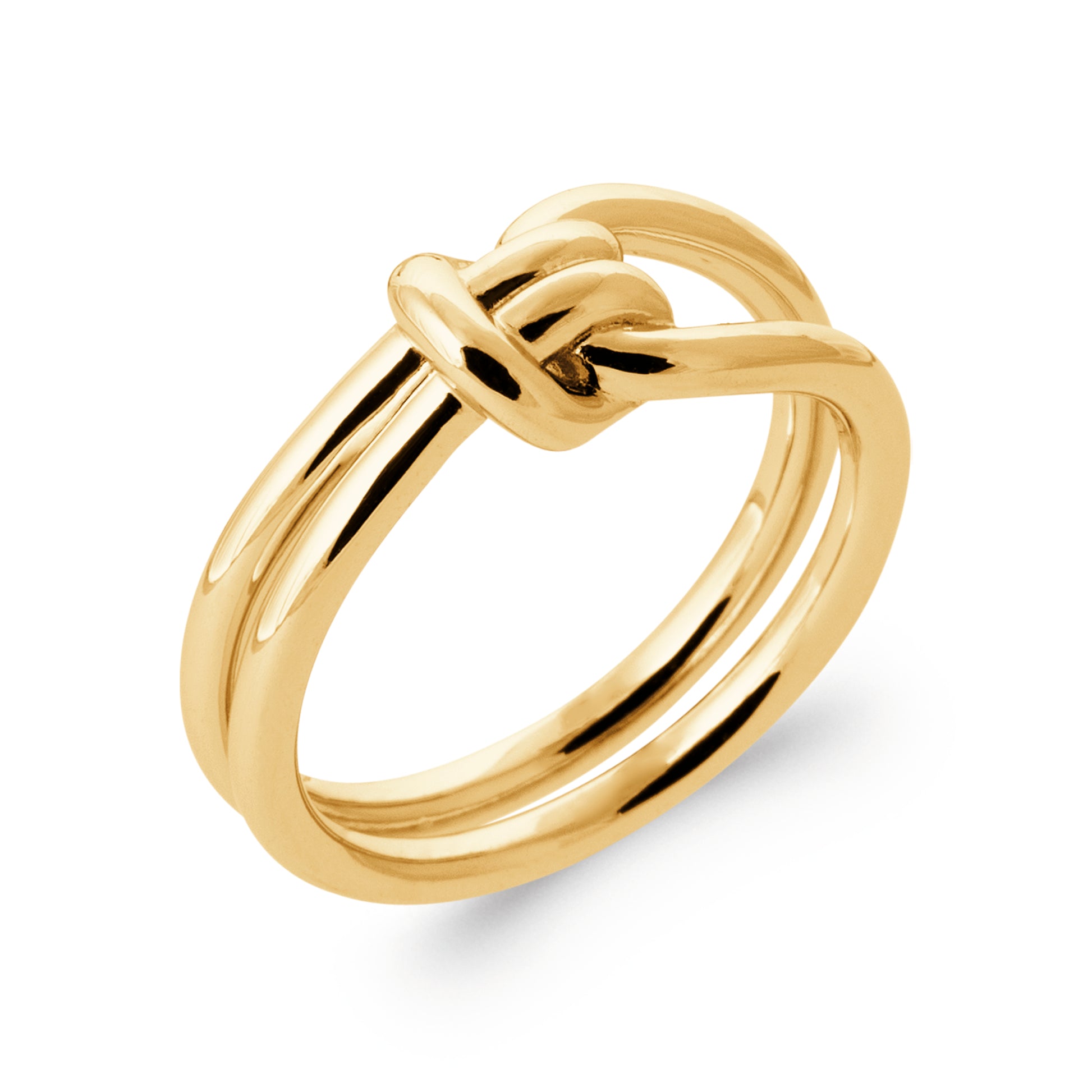 Eden - Bague noeud en Plaqué Or - Yasmeen Jewelry