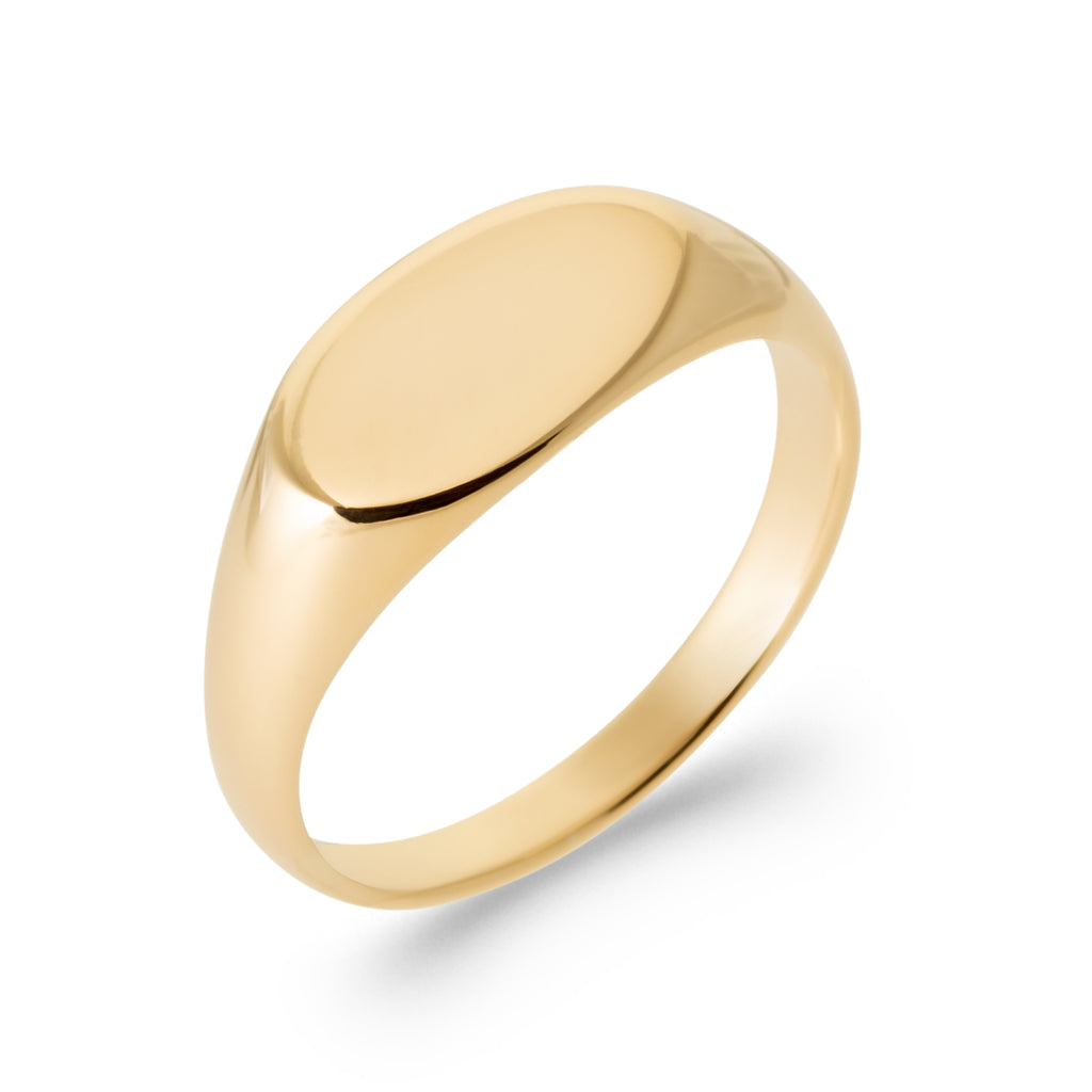 Neven - Chevalière en Plaqué Or - Yasmeen Jewelry