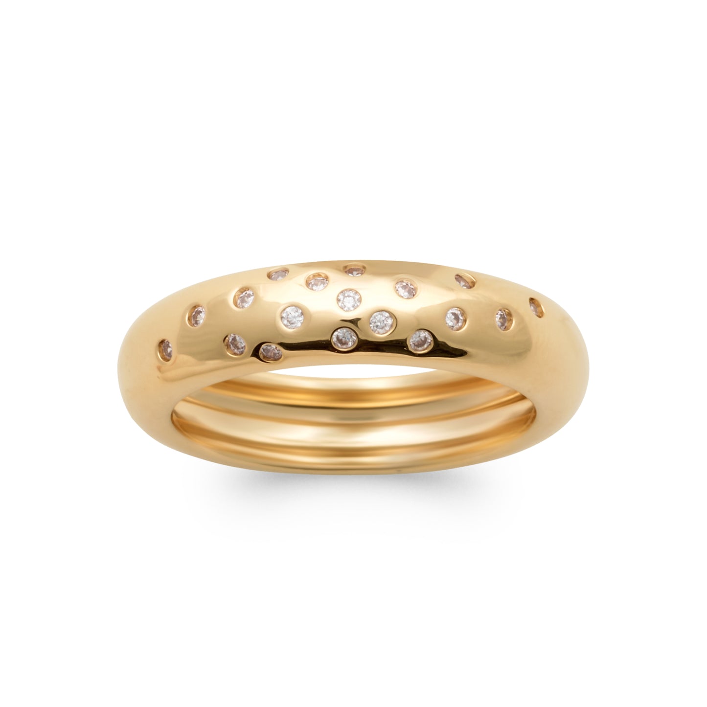 Luna - Bague en Plaqué Or - Yasmeen Jewelry