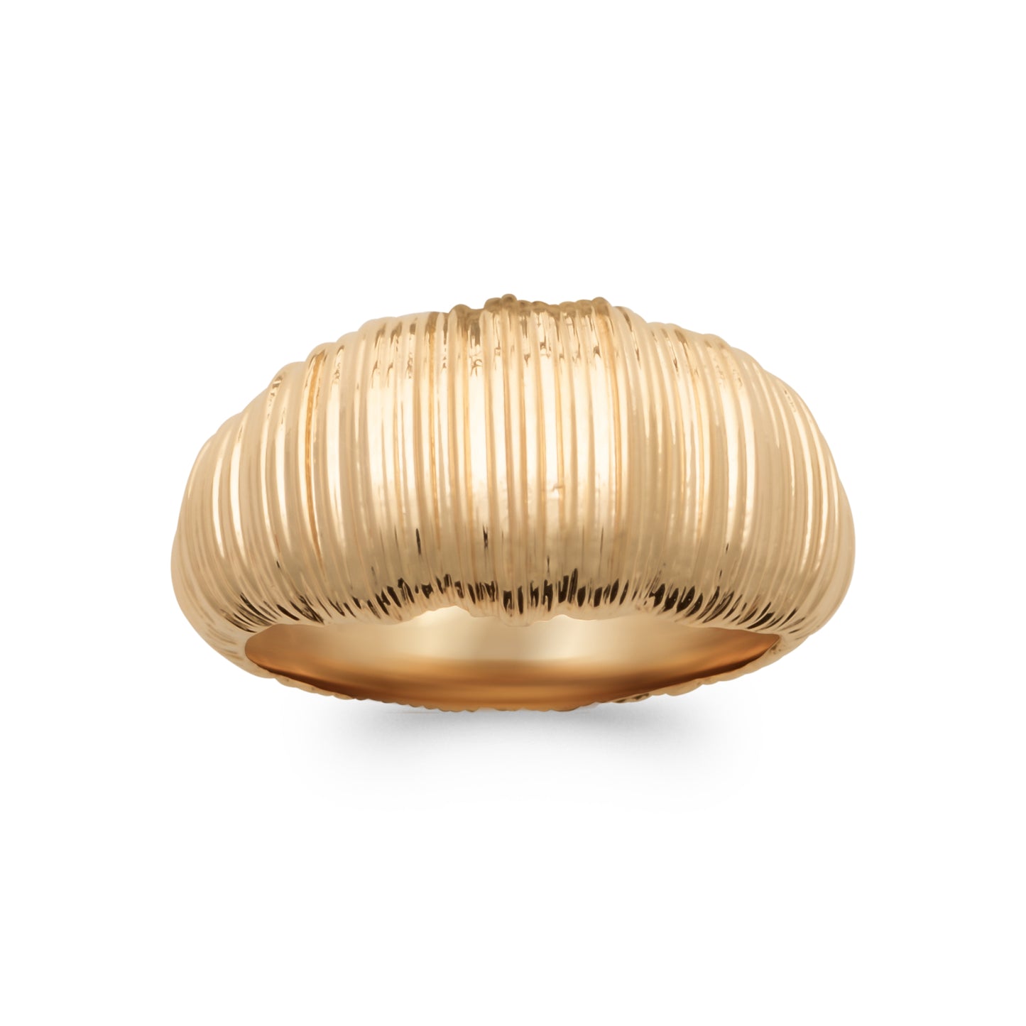 n°3 - Bague torsadée en Plaqué Or - Yasmeen Jewelry