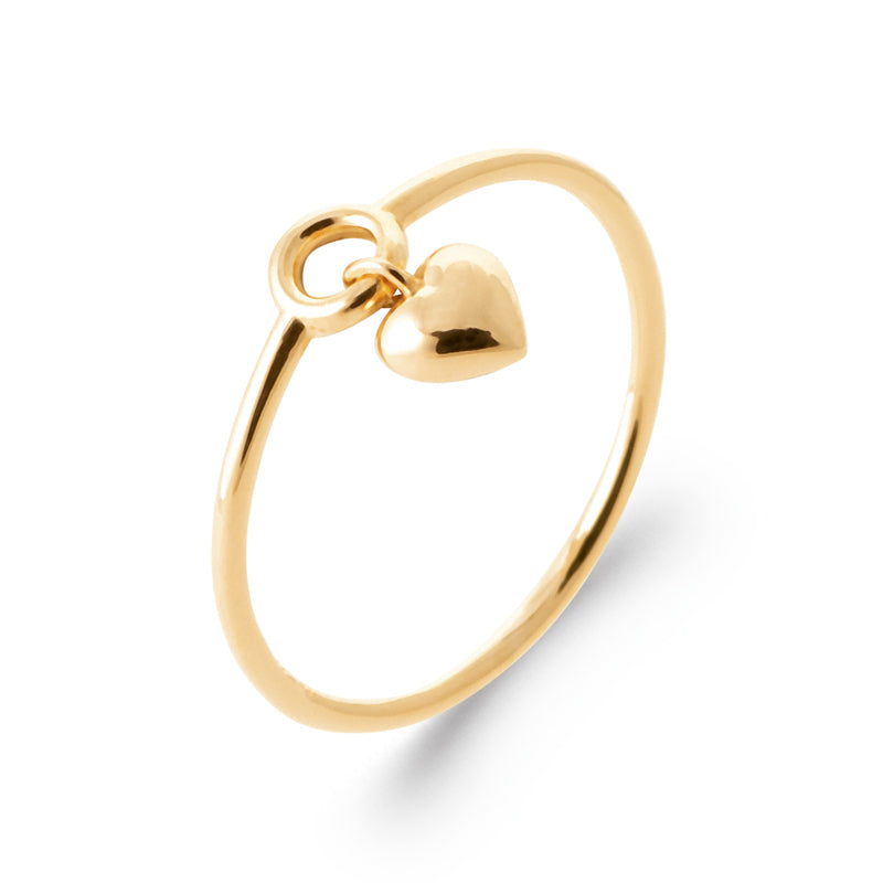 Amor - Bague cœur en Plaqué Or - Yasmeen Jewelry