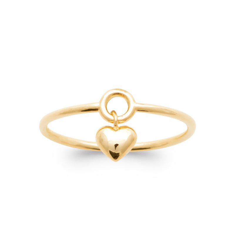Amor - Bague cœur en Plaqué Or - Yasmeen Jewelry