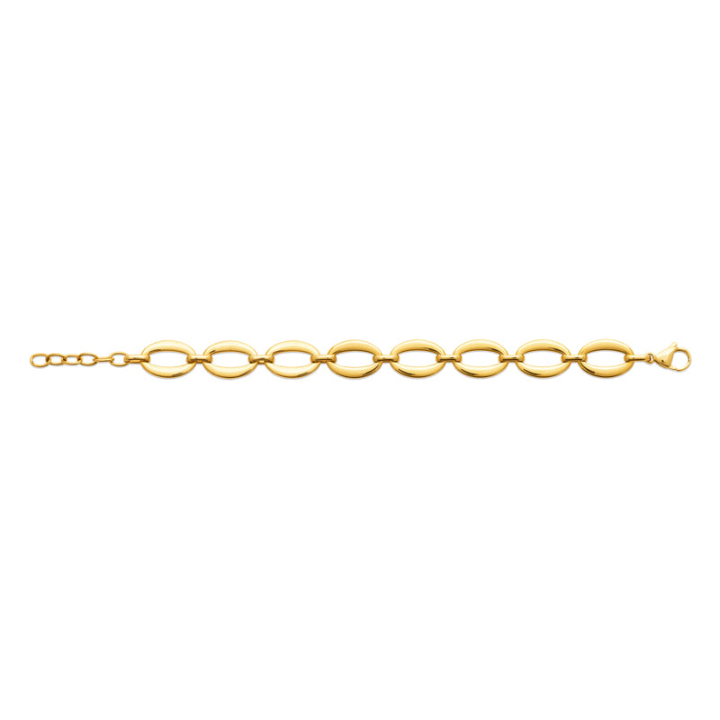 Zahra n°1 - Bracelet en Acier PVD doré