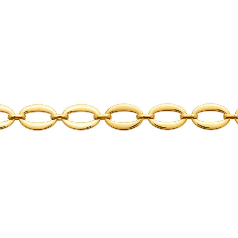 Zahra n°1 - Bracelet en Acier PVD doré