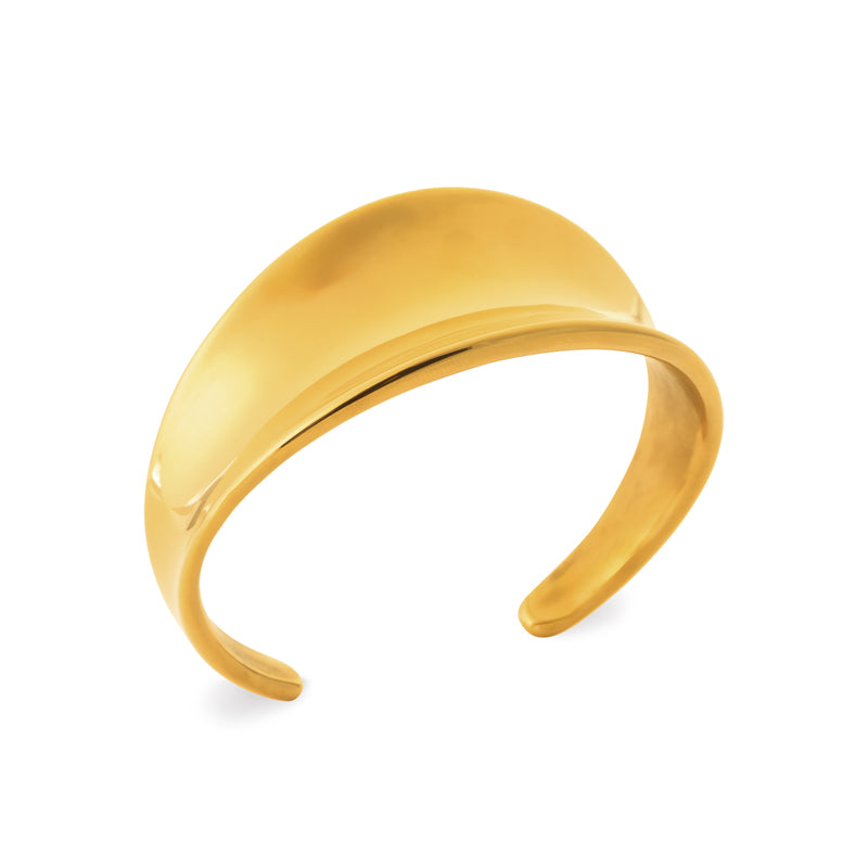 Nefertiti - Bracelet en Acier PVD doré