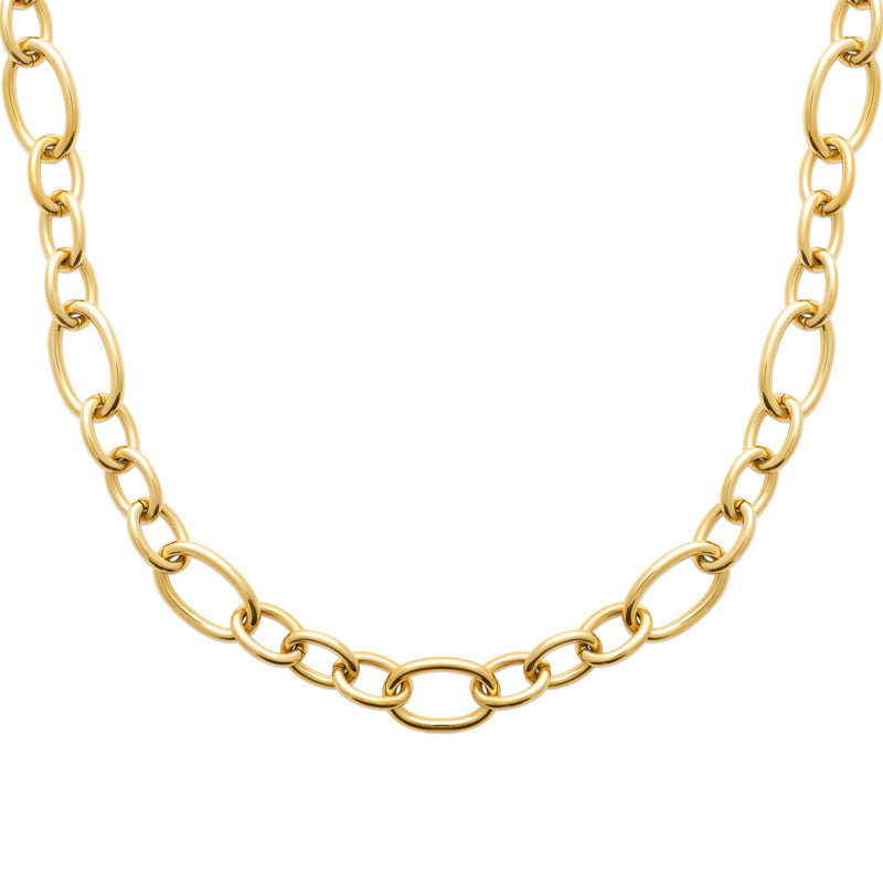 Zahra n°2 - Collier en Acier PVD doré