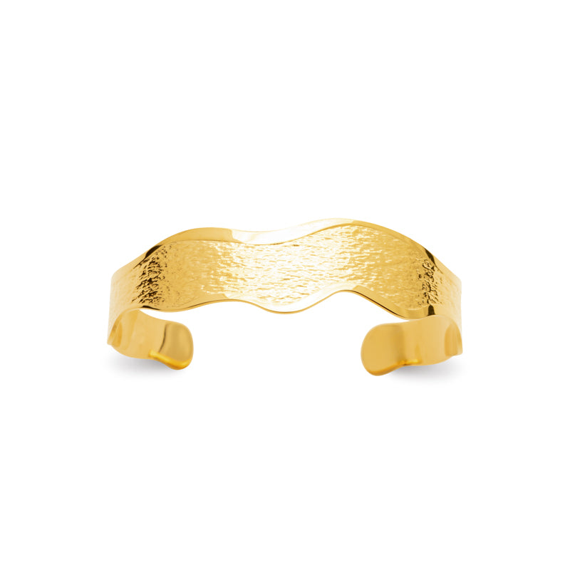 Asila - Bracelet en Acier PVD doré