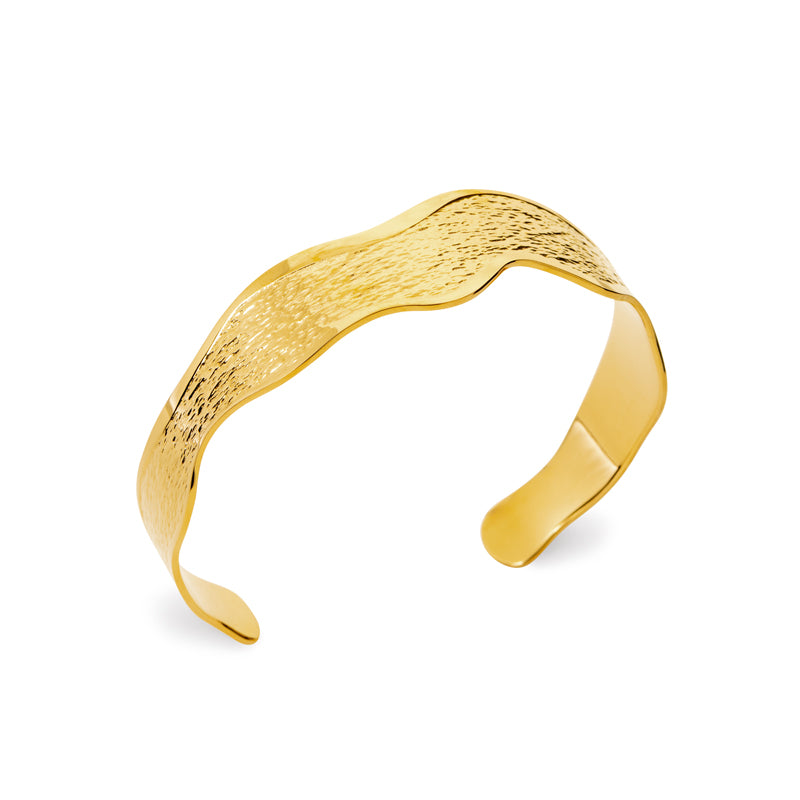 Asila - Bracelet en Acier PVD doré