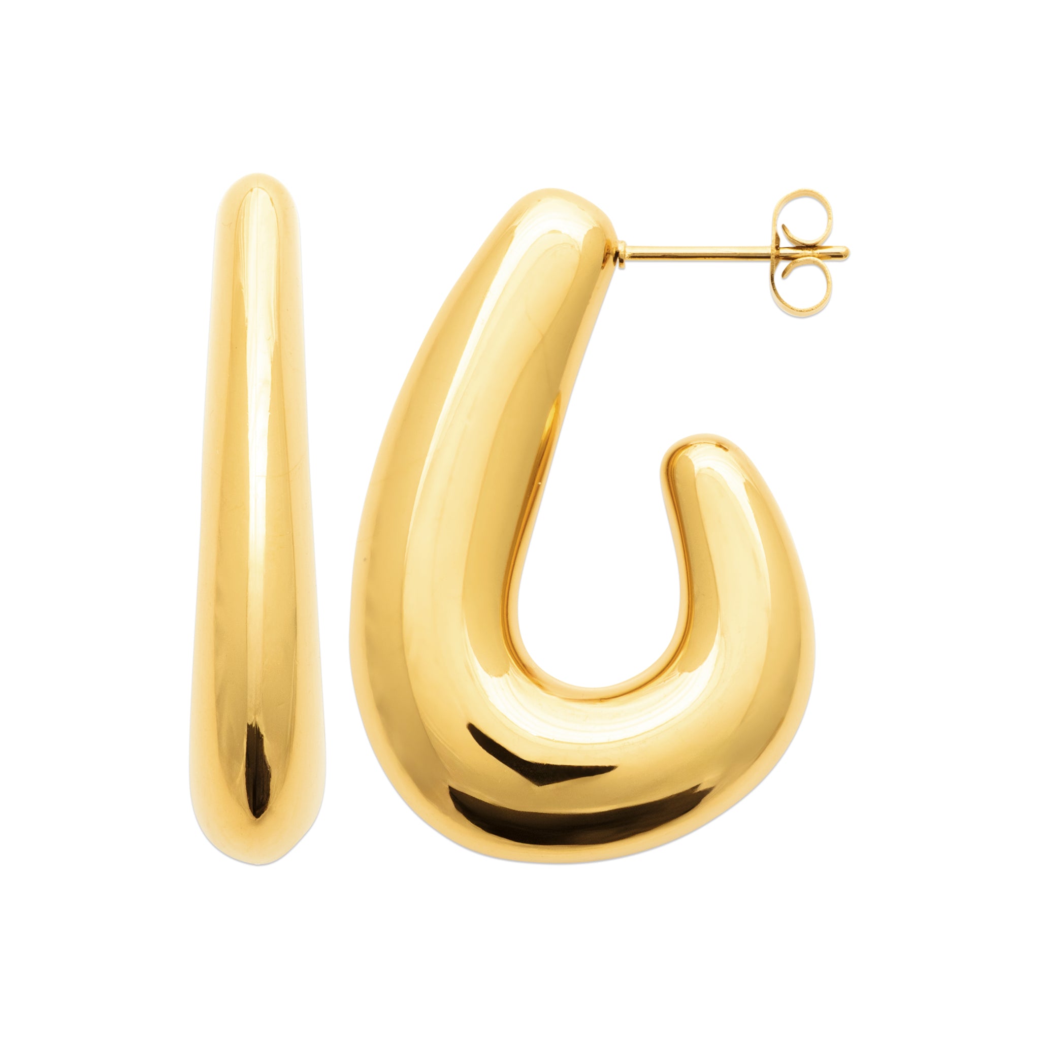 Sultana - Boucles d'oreilles en Acier PVD doré