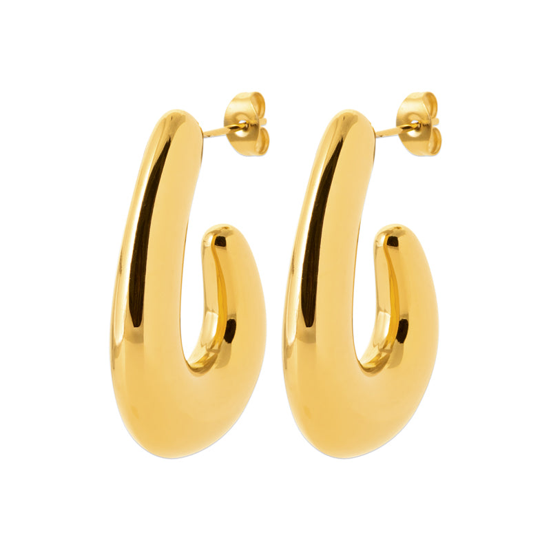 Sultana - Boucles d'oreilles en Acier PVD doré