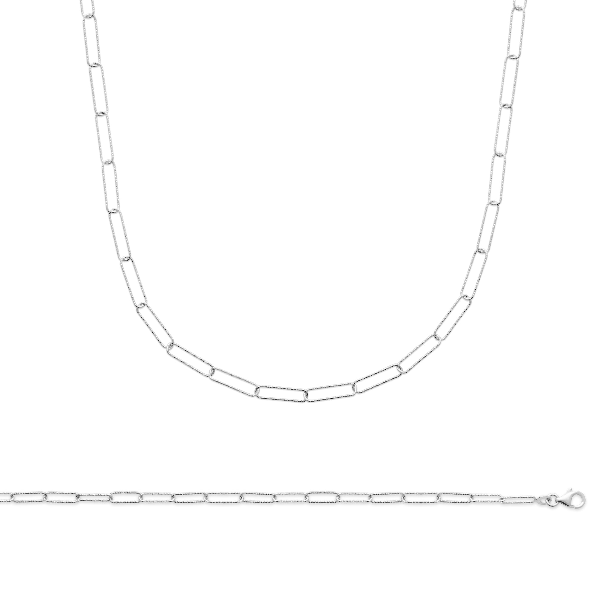 Chaîne maille trombone en Argent - Yasmeen Jewelry