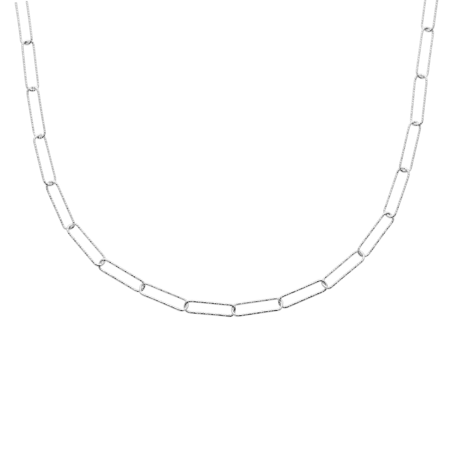 Chaîne maille trombone en Argent - Yasmeen Jewelry