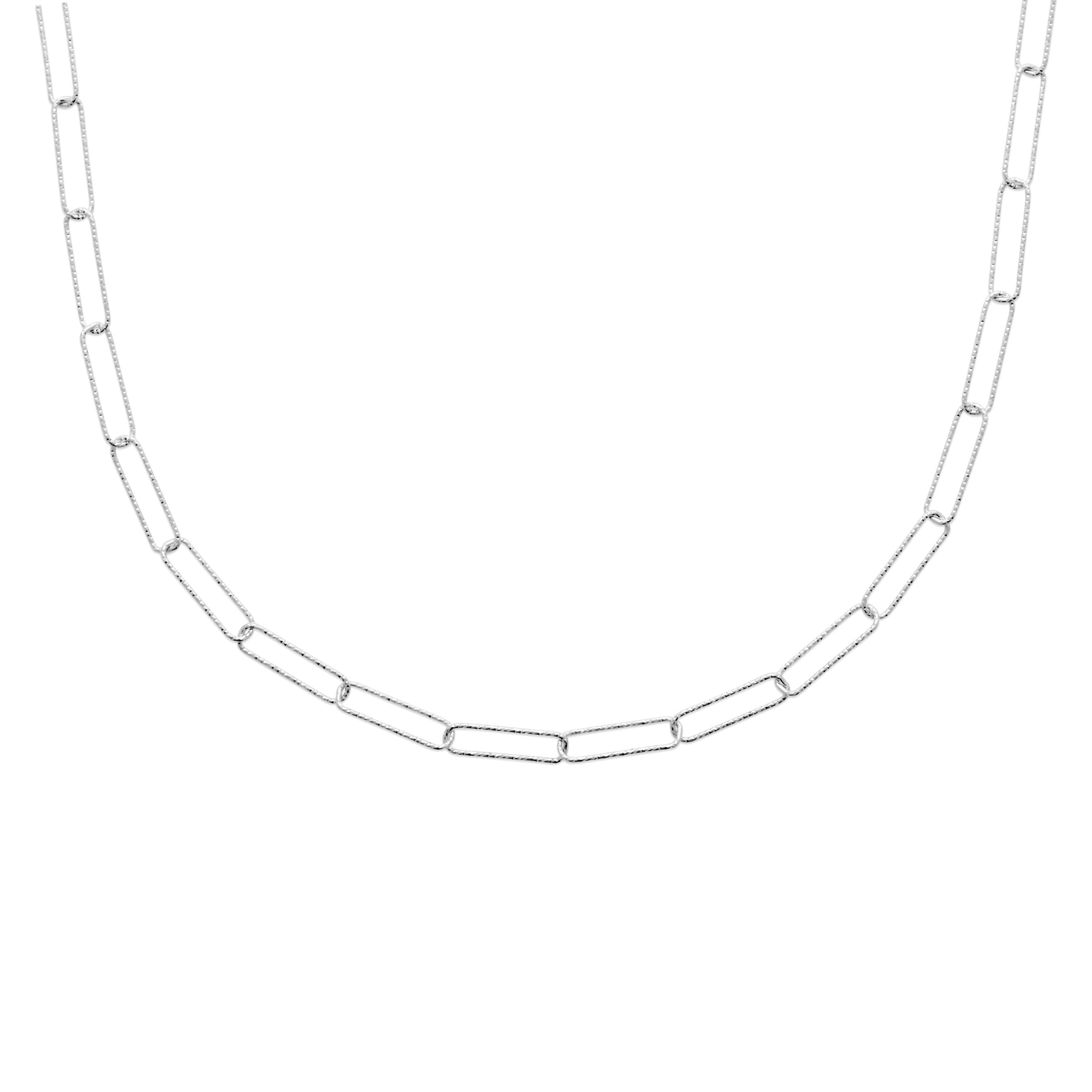 Chaîne maille trombone en Argent - Yasmeen Jewelry