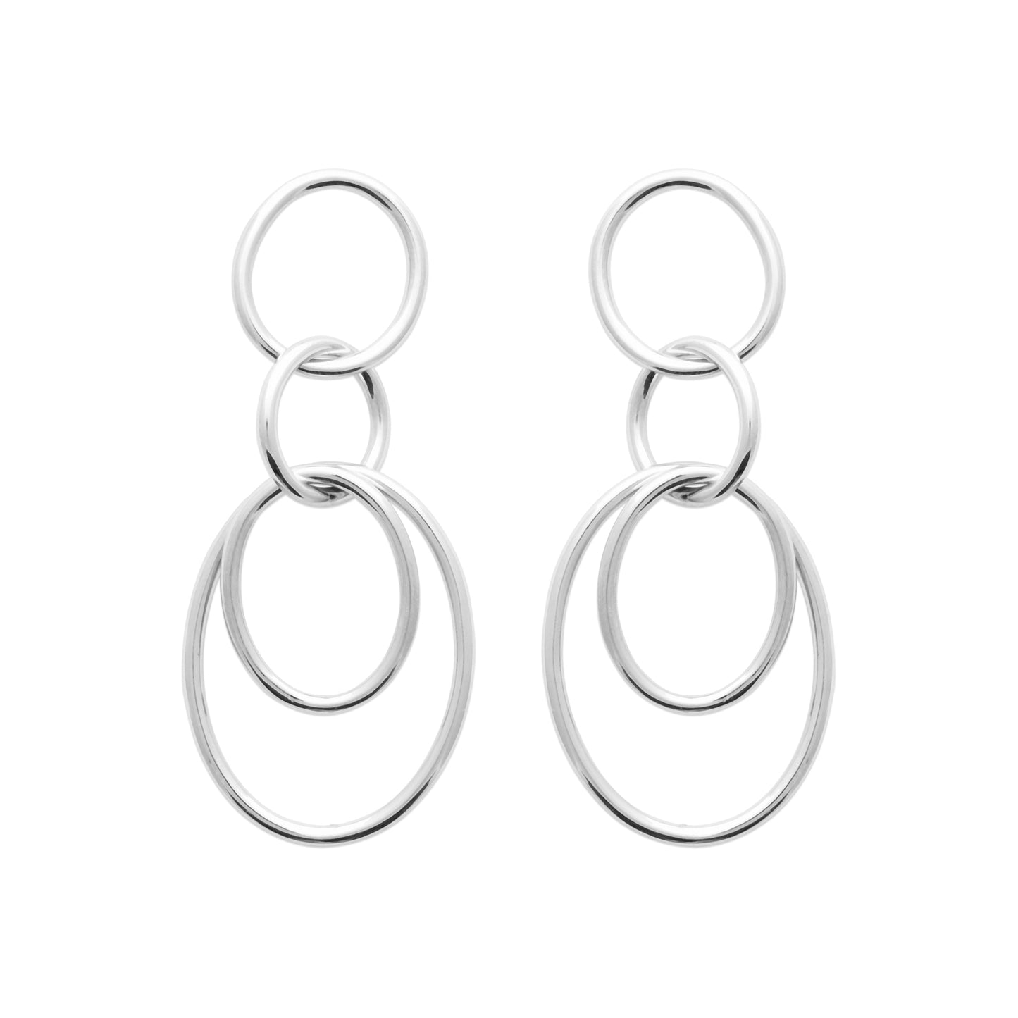 Auriane - Boucles d'oreilles maillon en Argent - Yasmeen Jewelry