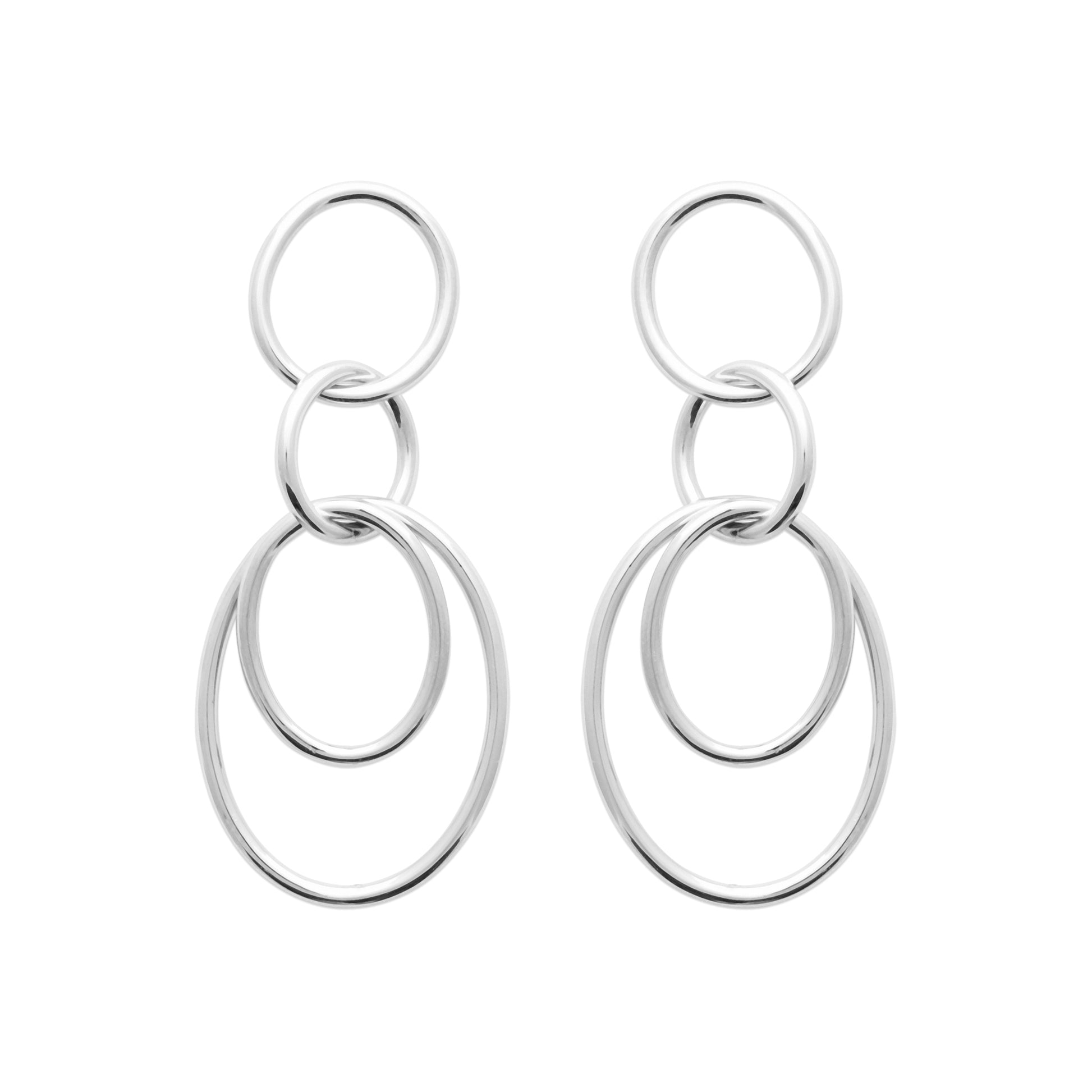 Auriane - Boucles d'oreilles maillon en Argent - Yasmeen Jewelry