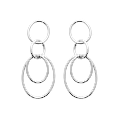 Auriane - Boucles d'oreilles maillon en Argent - Yasmeen Jewelry