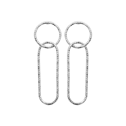 Trombone - Boucles d'oreilles en Argent - Yasmeen Jewelry