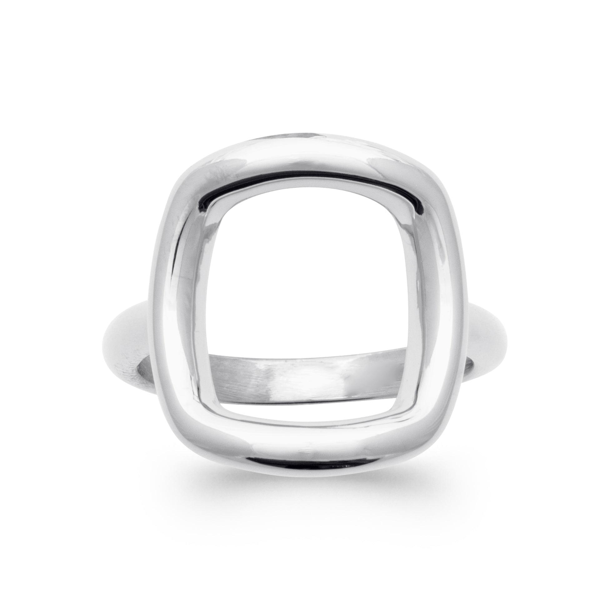 Céline - Bague carrée en Argent - Yasmeen Jewelry
