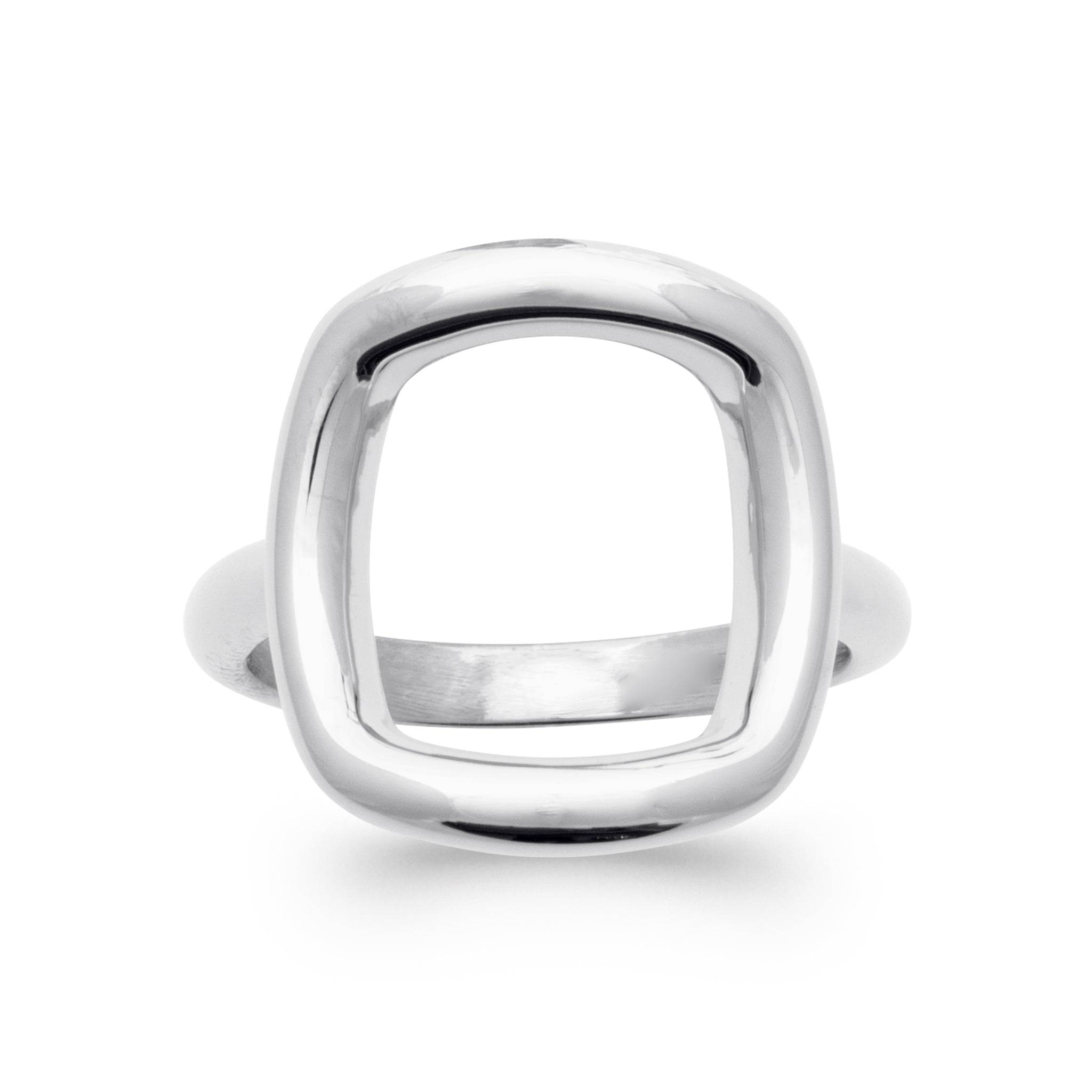 Céline - Bague carrée en Argent - Yasmeen Jewelry