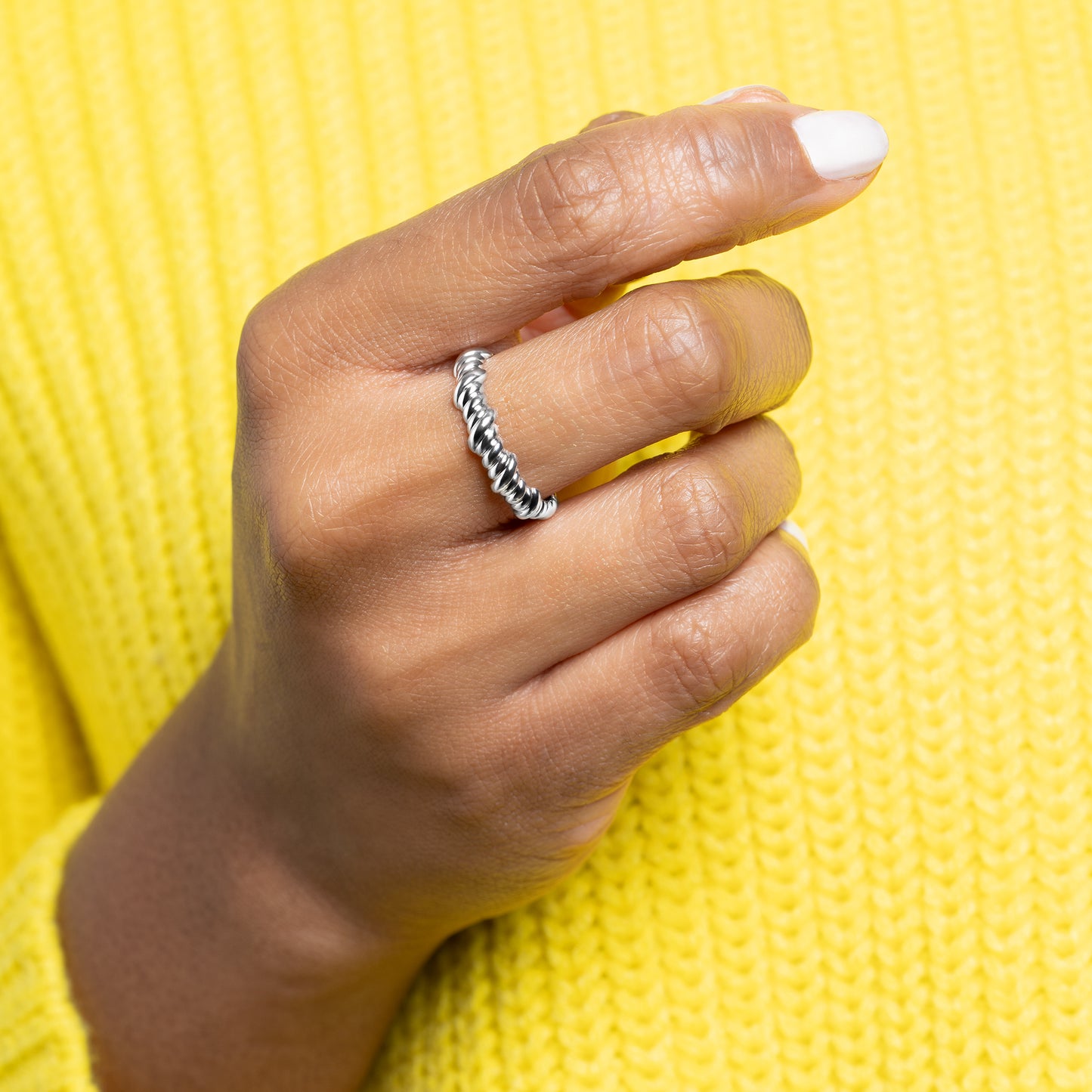 n°2 - Bague torsadée en Argent - Yasmeen Jewelry