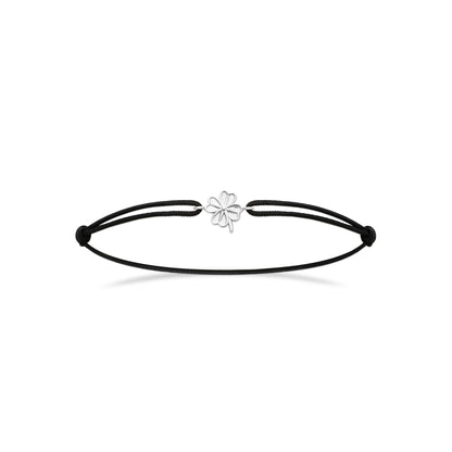 Trèfle - Bracelet cordon et Argent
