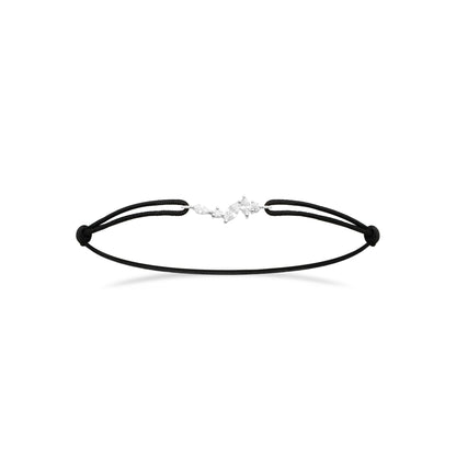 Tiara - Bracelet cordon et Argent
