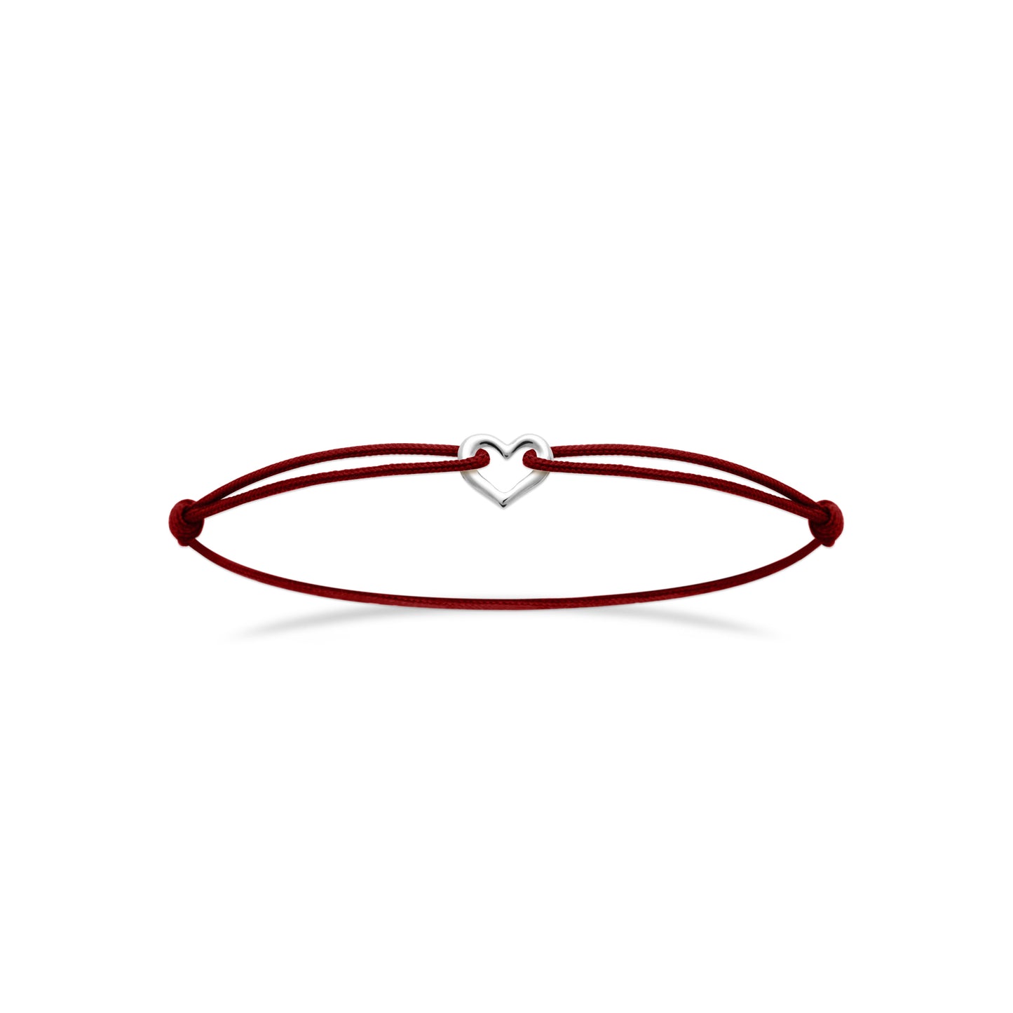 Cœur - Bracelet cordon et Argent