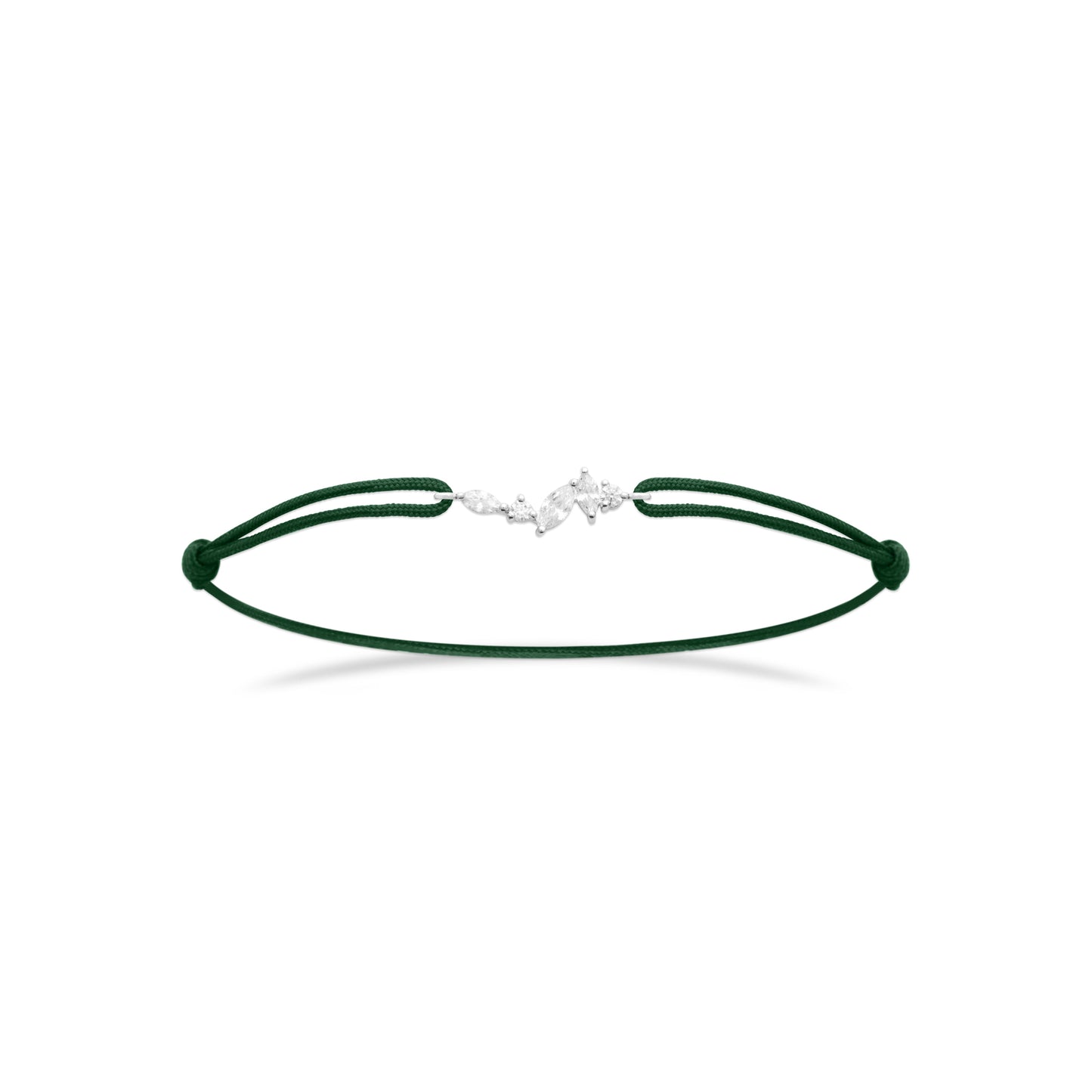 Tiara - Bracelet cordon et Argent