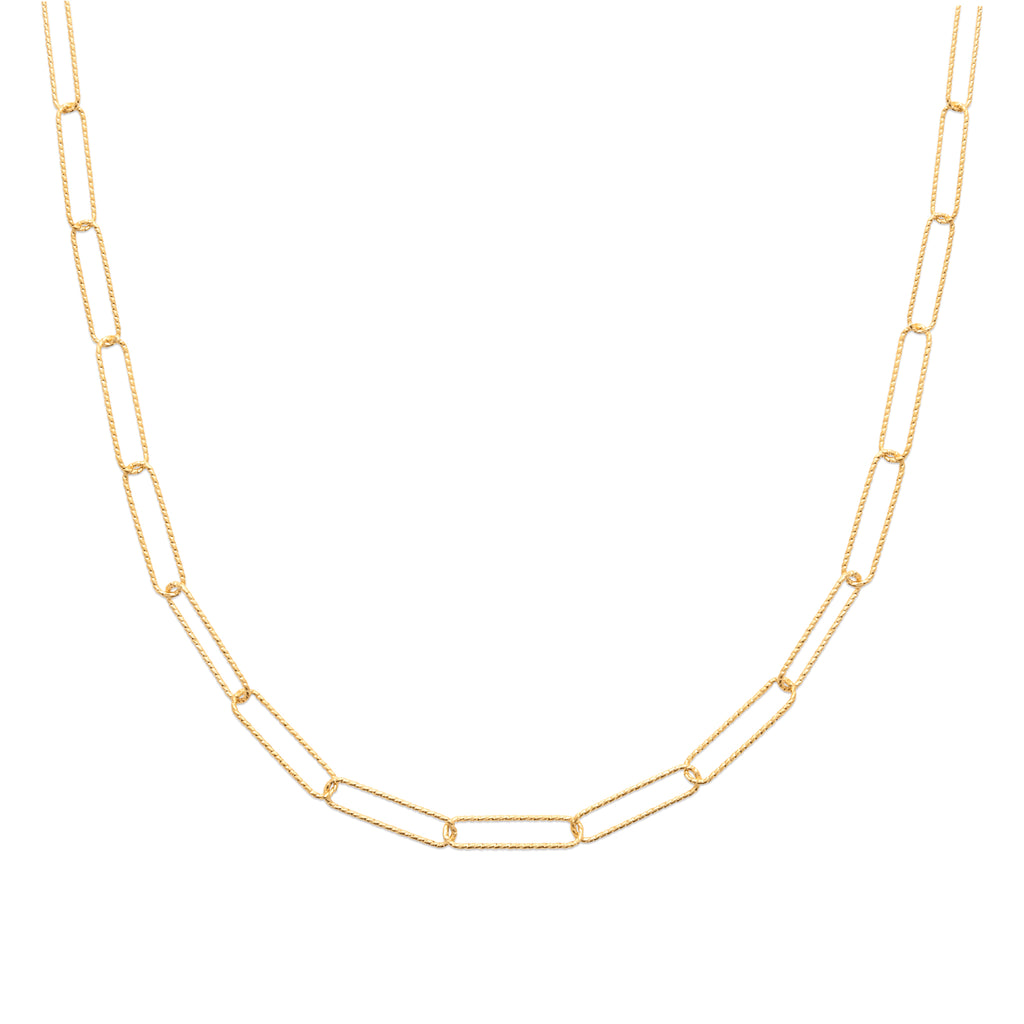 Chaîne maille trombone en Plaqué Or - Yasmeen Jewelry