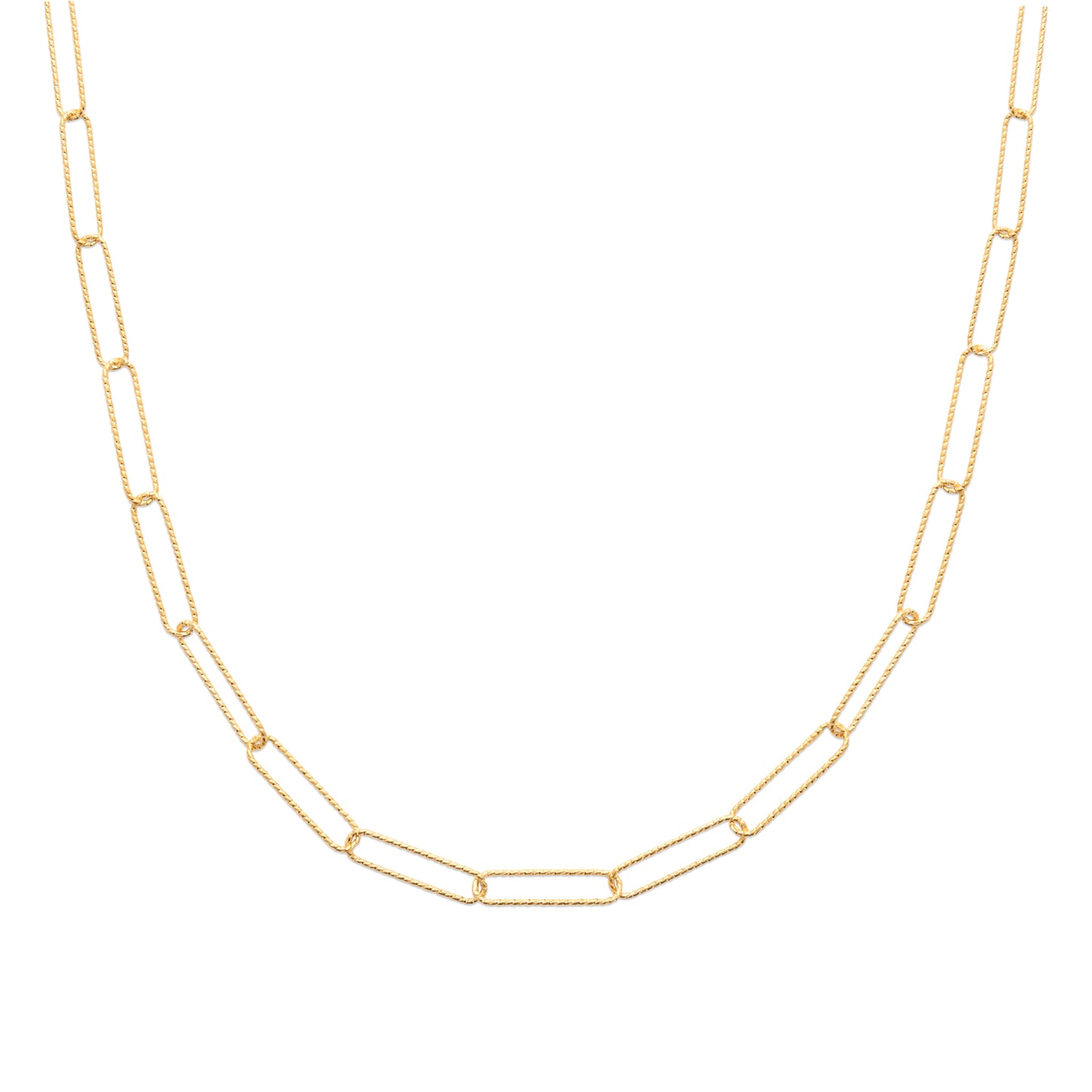 Chaîne maille trombone en Plaqué Or - Yasmeen Jewelry