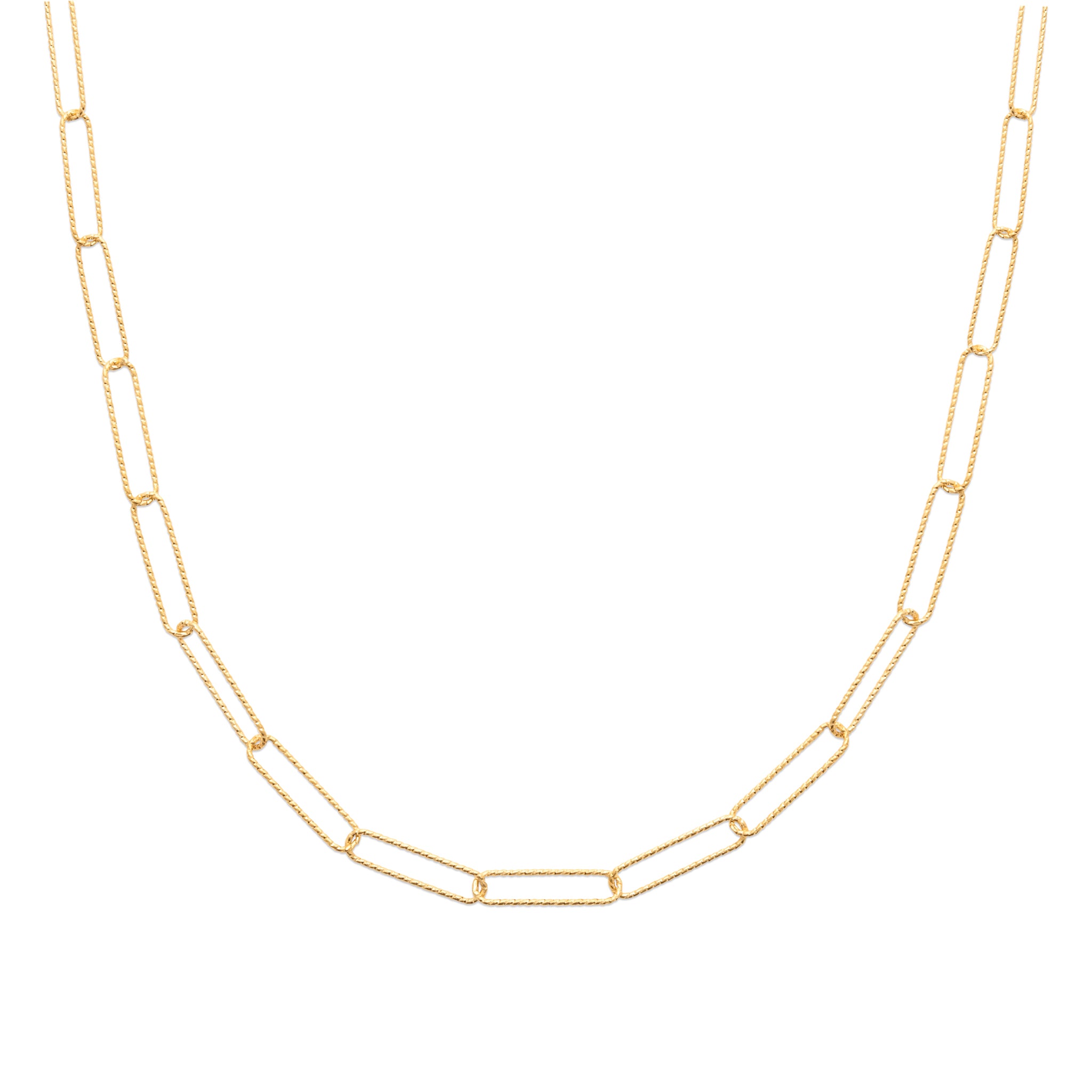 Chaîne maille trombone en Plaqué Or - Yasmeen Jewelry