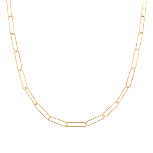 Chaîne maille trombone en Plaqué Or - Yasmeen Jewelry