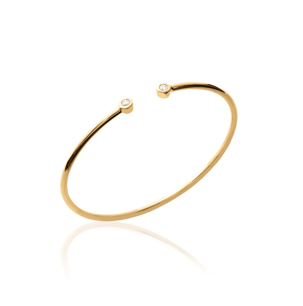 Jad - Jonc en Plaqué Or - Yasmeen Jewelry