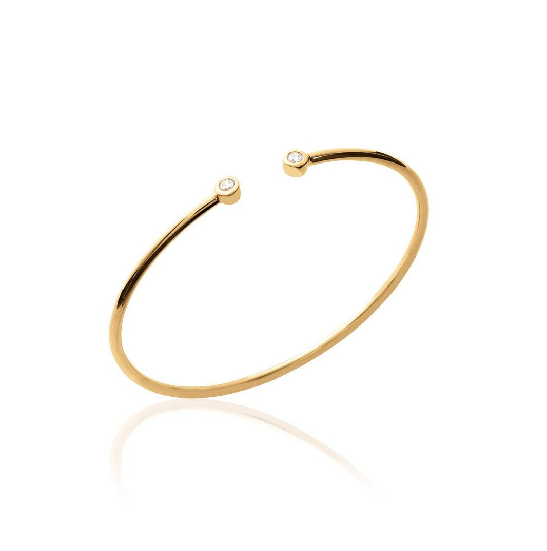 Jad - Jonc en Plaqué Or - Yasmeen Jewelry