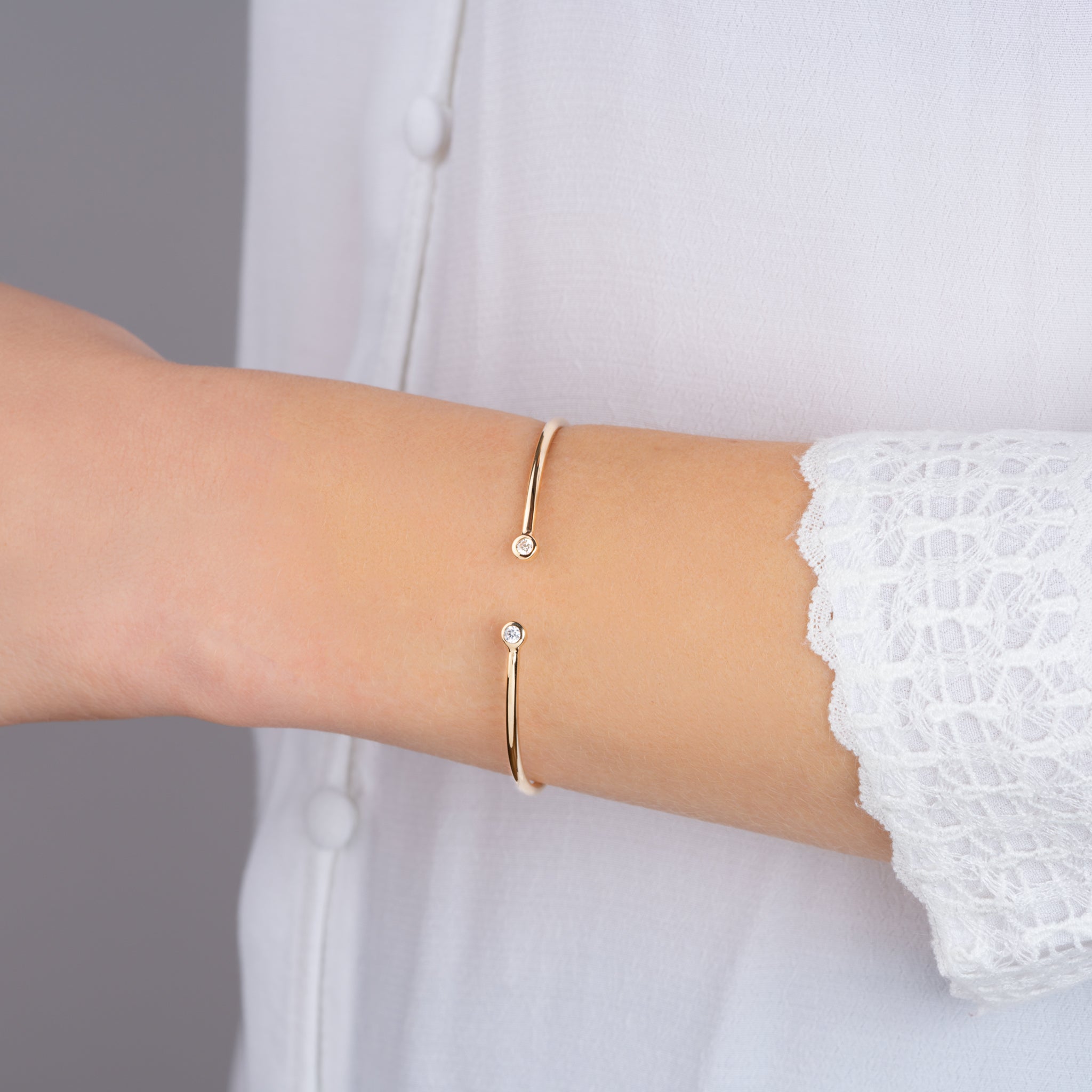 Jad - Jonc en Plaqué Or - Yasmeen Jewelry