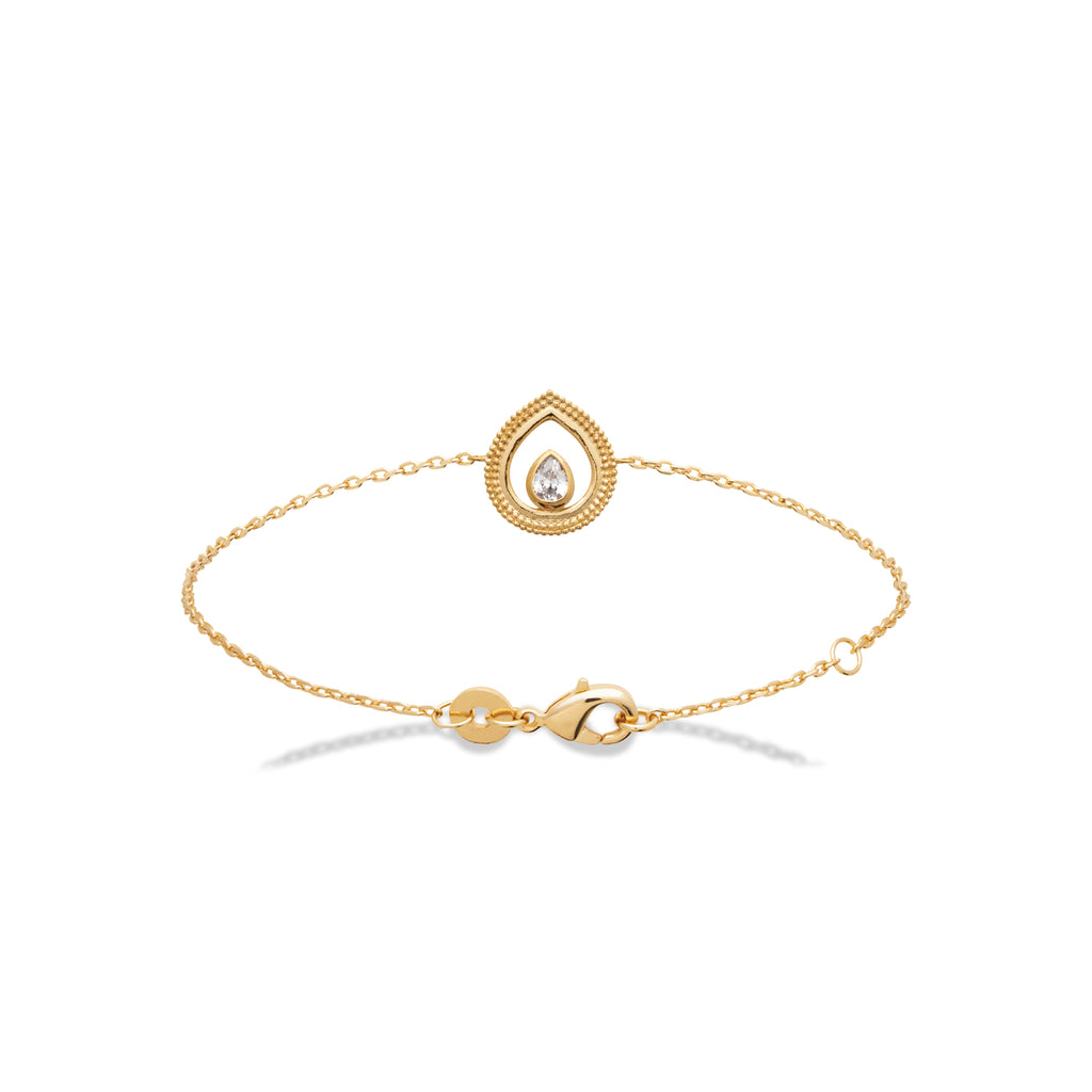 Maria - Bracelet goutte en Plaqué Or - Yasmeen Jewelry
