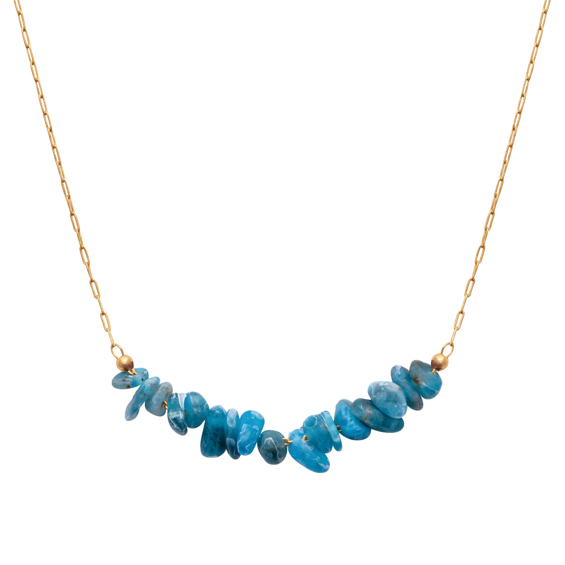 Pierre vivante - Collier en Plaqué Or et Pierres Naturelles - Yasmeen Jewelry