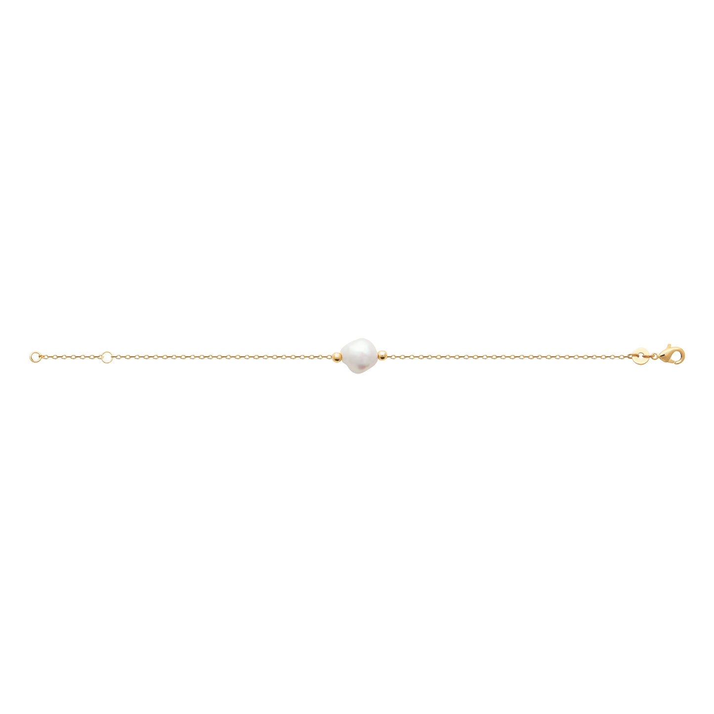Perle de Culture - Bracelet en Plaqué Or et Pierre Naturelle - Yasmeen Jewelry