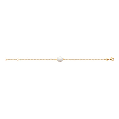 Perle de Culture - Bracelet en Plaqué Or et Pierre Naturelle - Yasmeen Jewelry
