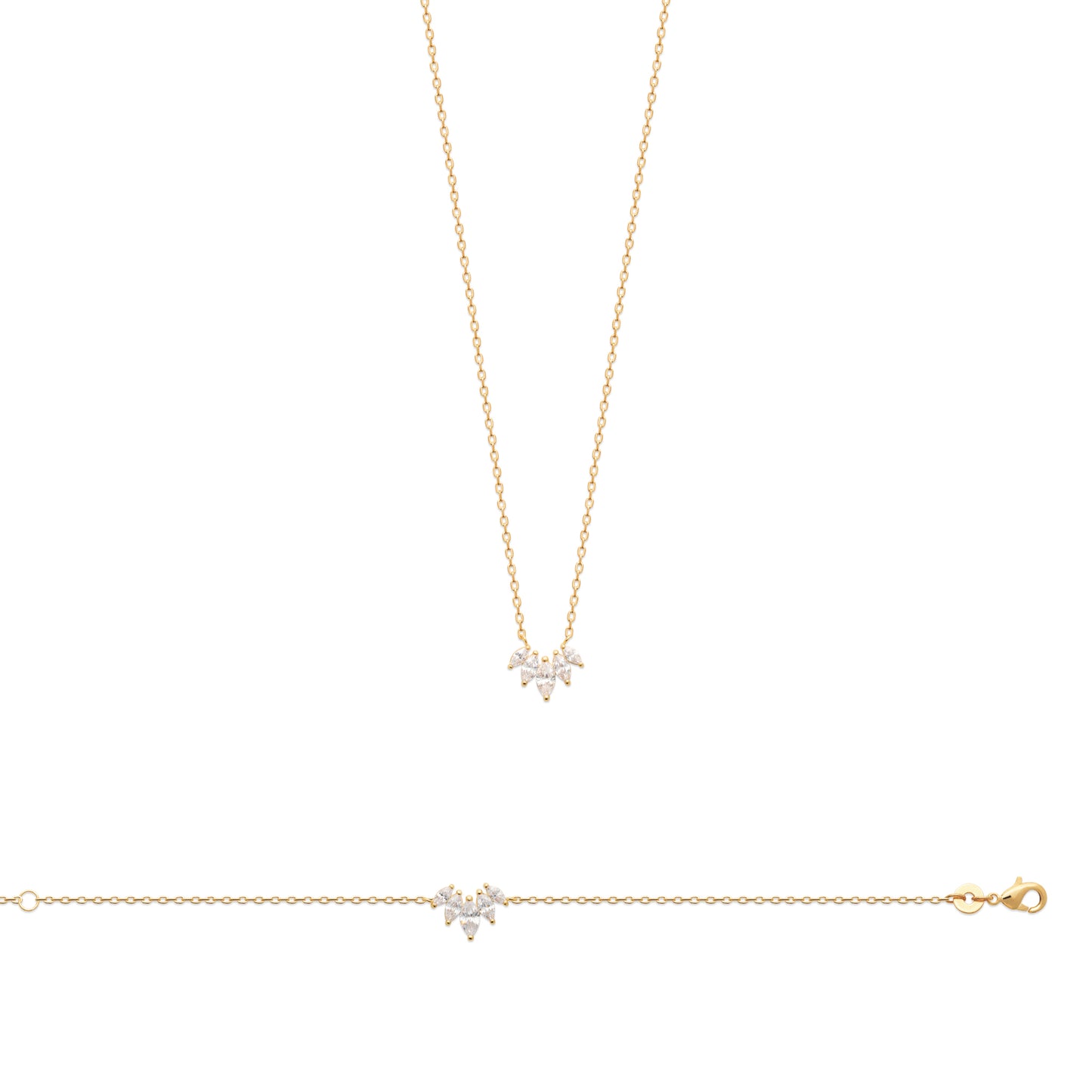 Tiara - Collier en Plaqué Or - Yasmeen Jewelry