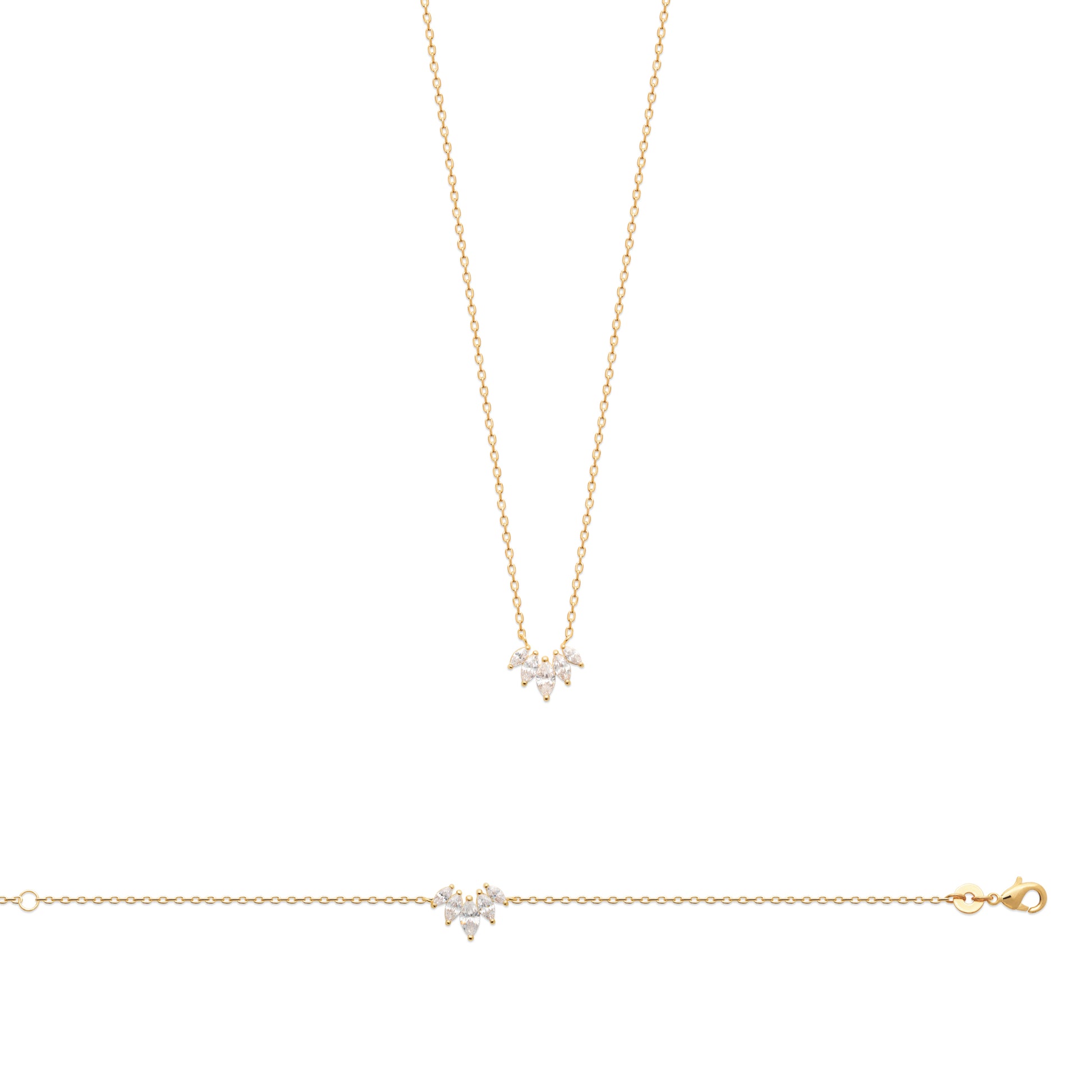 Tiara - Collier en Plaqué Or - Yasmeen Jewelry