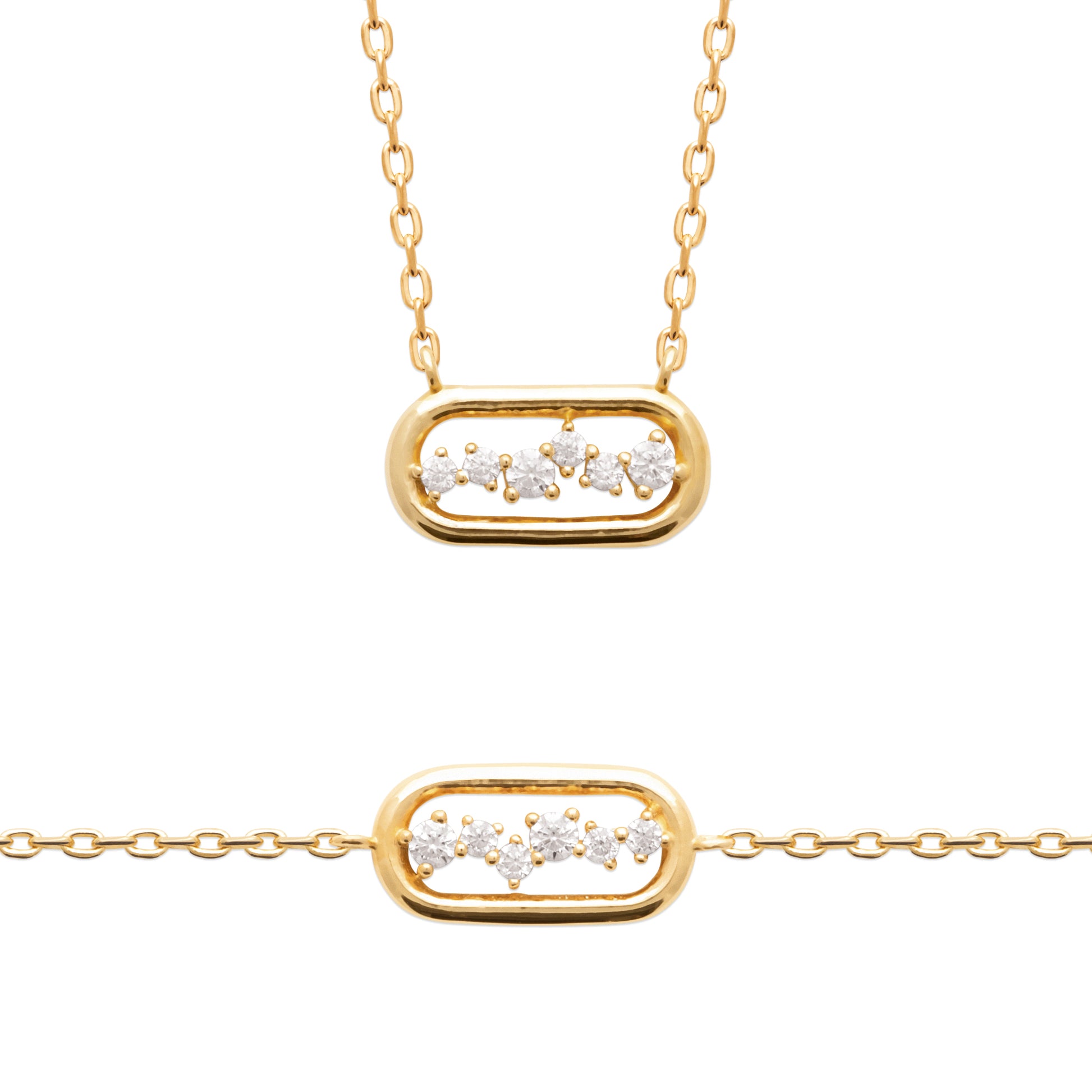 Estrella - Collier en Plaqué Or - Yasmeen Jewelry